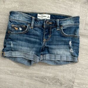 Girls Abercrombie Kids Jean Shorts SZ 10 Used